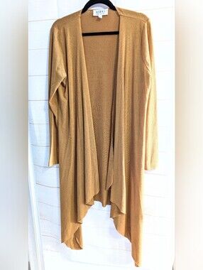 Nikki By Nikki Poulos Open Drape Cardigan Sweater Size Large